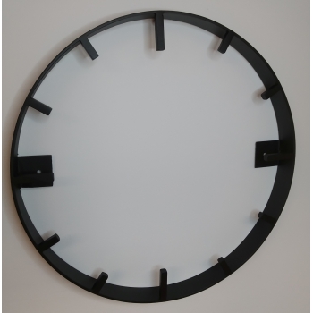 Obręcz stalowa pod zegar z godzinami LOFT